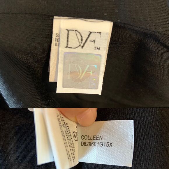 NWT DVF Diane Von Furstenberg Colleen Sheath Dress Sz 8 Black Lace Princess Cate - Picture 11 of 12